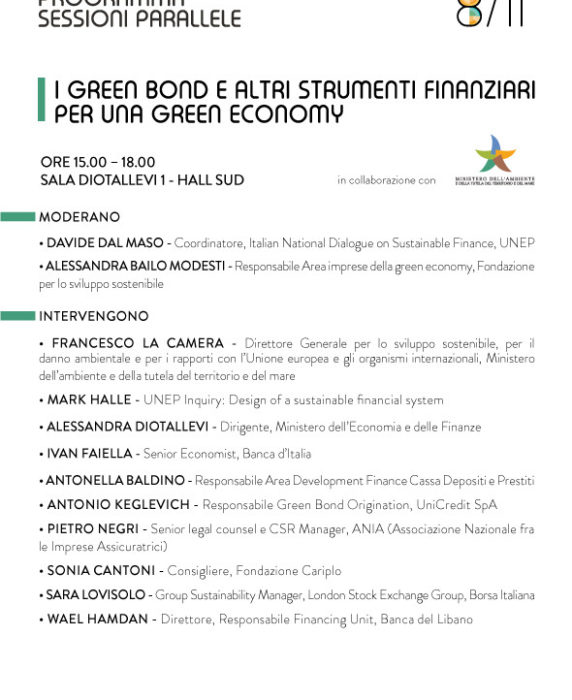 I green bond e altri strumenti finanziari per una green economy