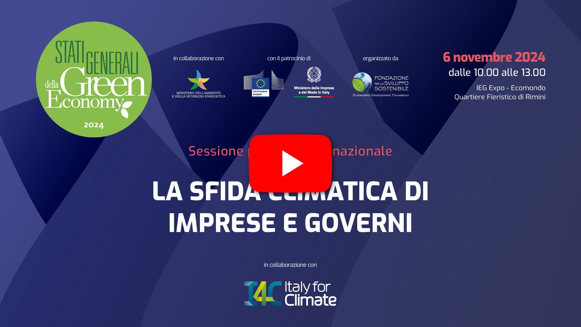 Stati Generali 2024: video della sessione plenaria internazionale